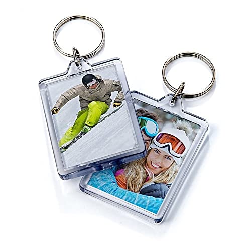 Genérico Llavero Personalizado con Foto a dos caras Llaves Regalo para Pareja Amigo Amiga