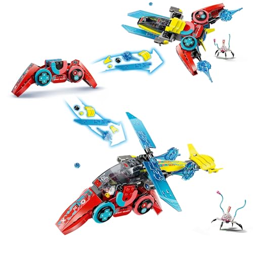 LEGO DREAMZzz Mando Jet de Cooper de Juguete con Minifigura y Figura de Araña, Regalo de Cumpleaños para Niños y Niñas de 7 Años o Más, Juguetes 2 en 1 con Avión, Helicóptero y Joystick 71489 - Imagen 3